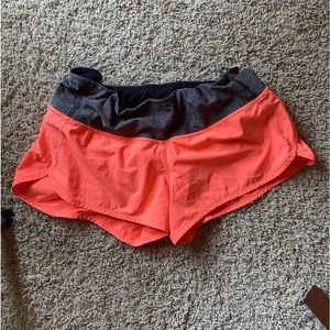 Coral colored lululemon Shorts